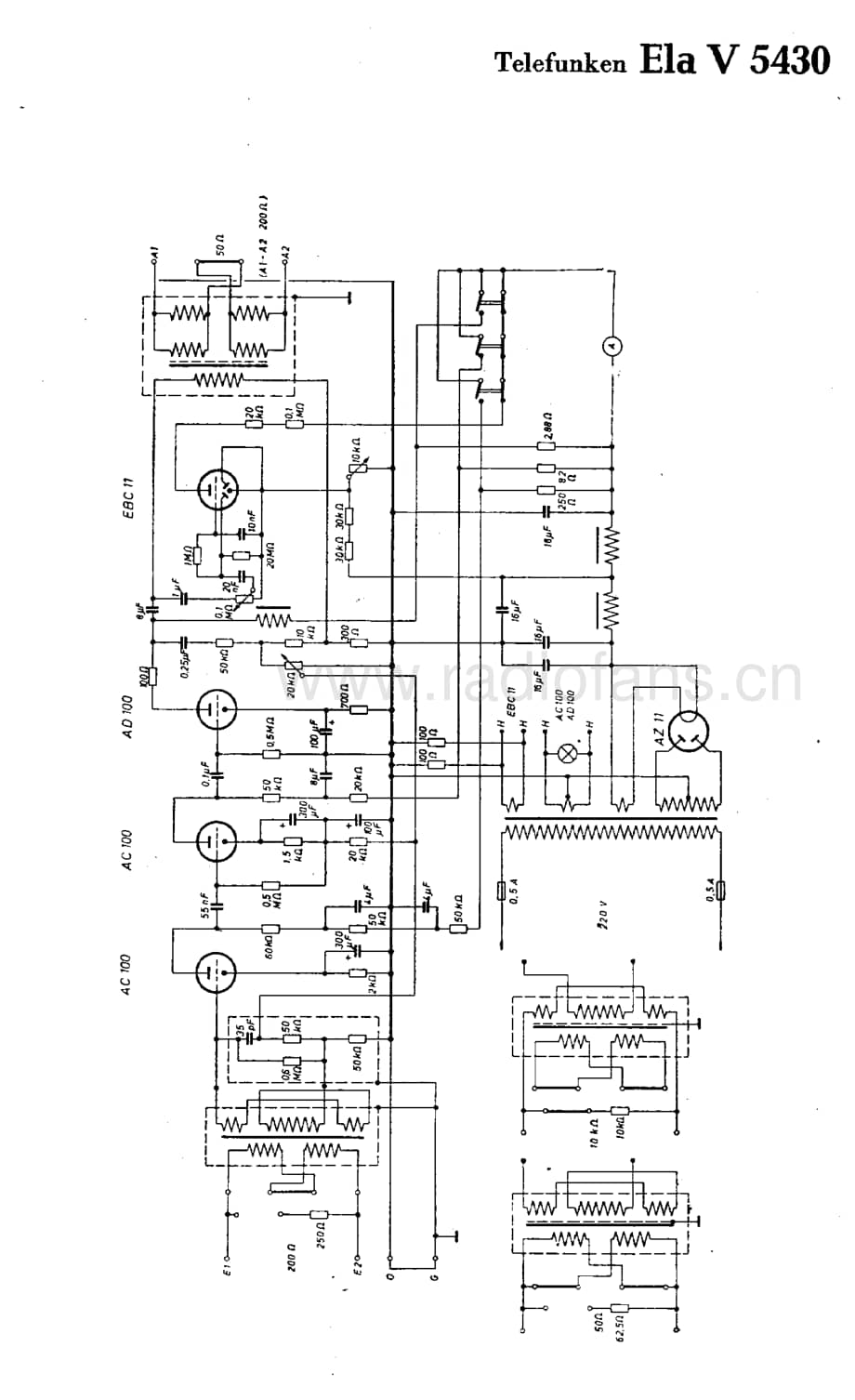TelefunkenElaV5430维修电路图、原理图.pdf_第1页