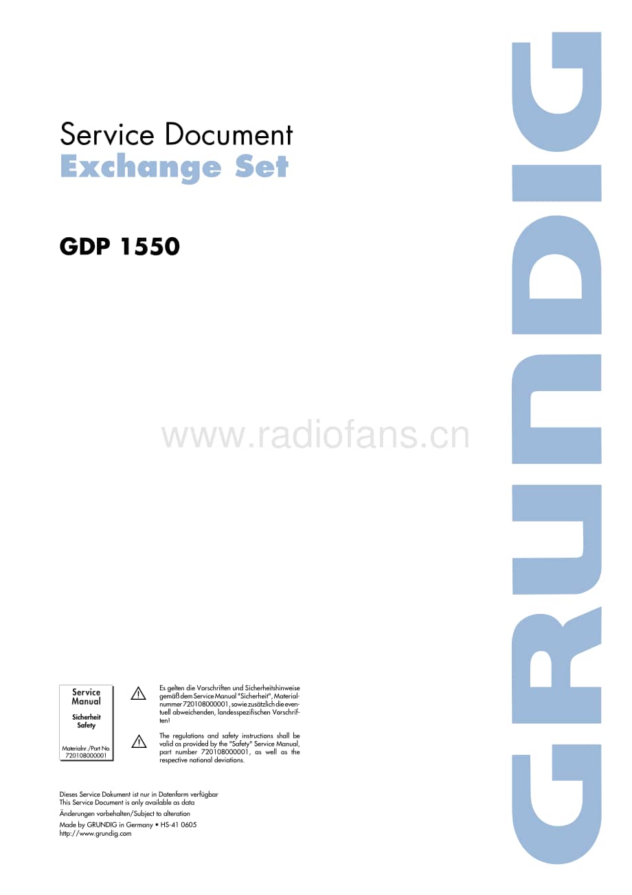 GrundigGDP1550 维修电路图、原理图.pdf_第1页