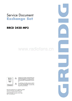 GrundigRRCD2420MP3 维修电路图、原理图.pdf