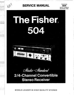 Fisher504ServiceManual 电路原理图.pdf
