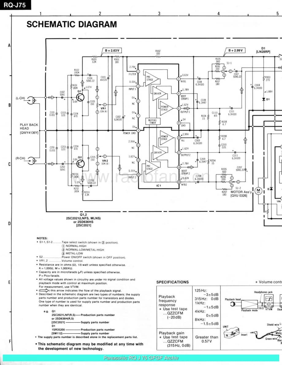 Panasonic_RQ-J75_sch 电路图 维修原理图.pdf_第2页
