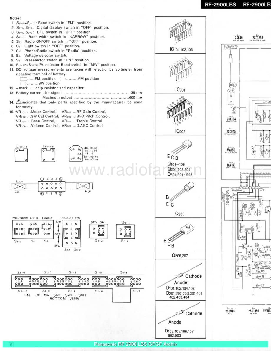 Panasonic_RF-2900LBS_sch 电路图 维修原理图.pdf_第2页