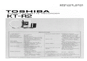 TOSHIBA KT-R2 电路图 维修原理图.pdf