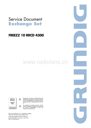 GrundigFREEZZ10RRCD4300 维修电路图、原理图.pdf