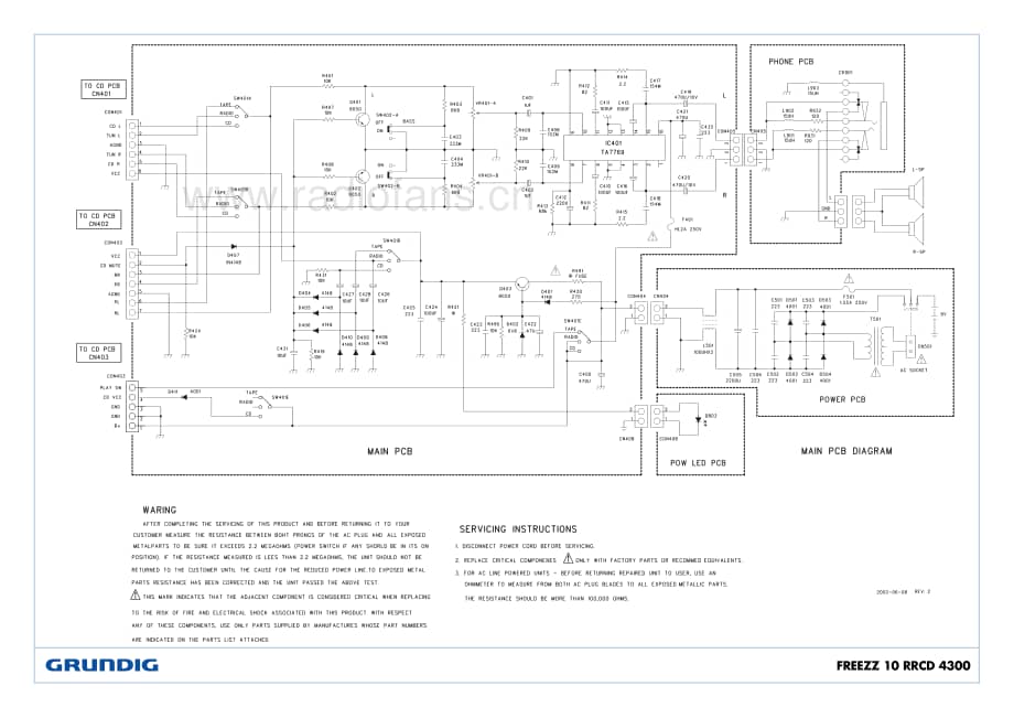 GrundigFREEZZ10RRCD4300 维修电路图、原理图.pdf_第2页