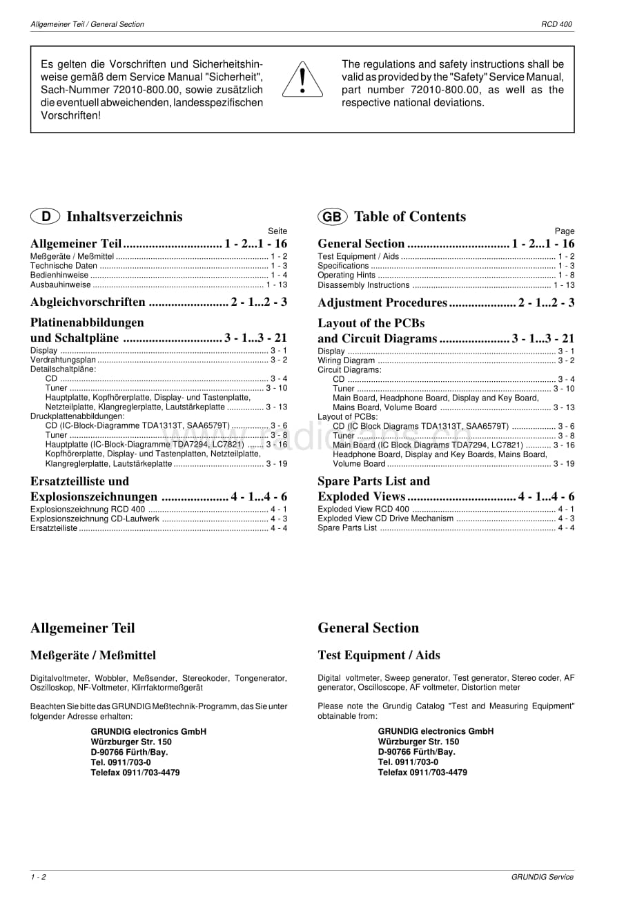 GrundigRCD400 维修电路图、原理图.pdf_第2页
