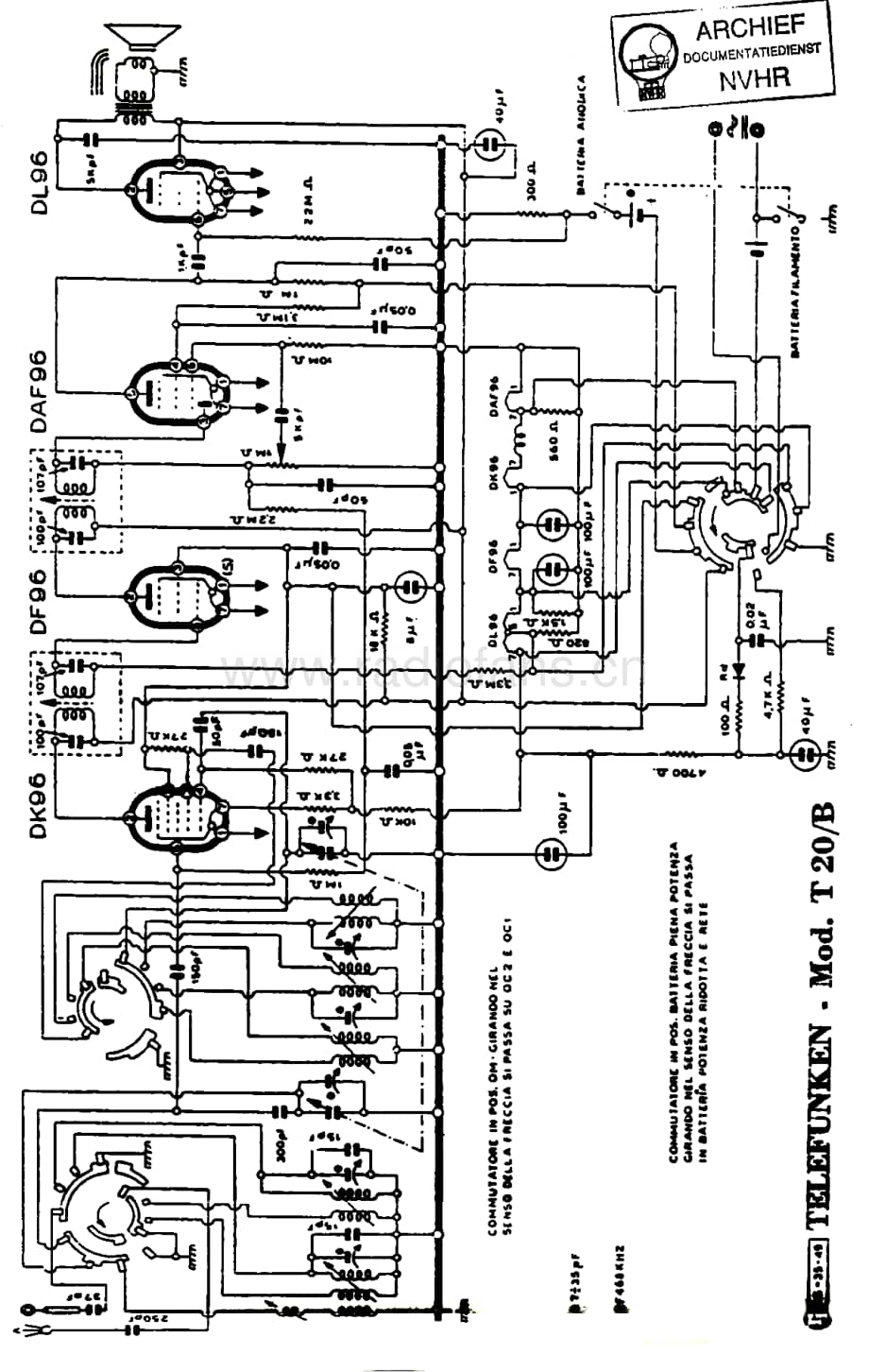 Telefunken_T20B 维修电路图 原理图.pdf_第1页