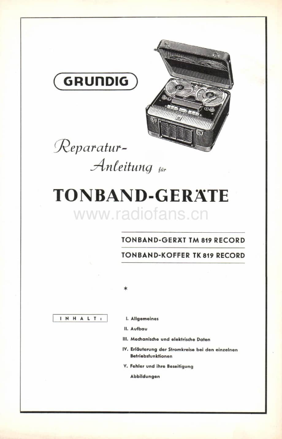 GrundigTK819TM819 维修电路图、原理图.pdf_第1页