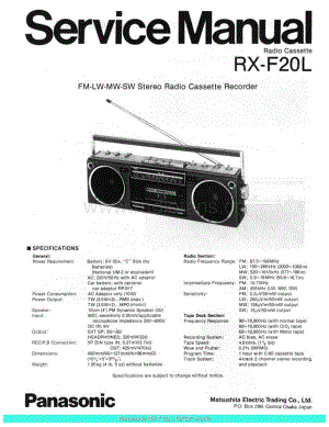 Panasonic_RX-F20L_sch 电路图 维修原理图.pdf