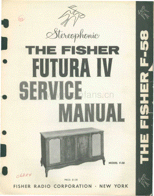 FisherFUTURA4F58ServiceManual 电路原理图.pdf