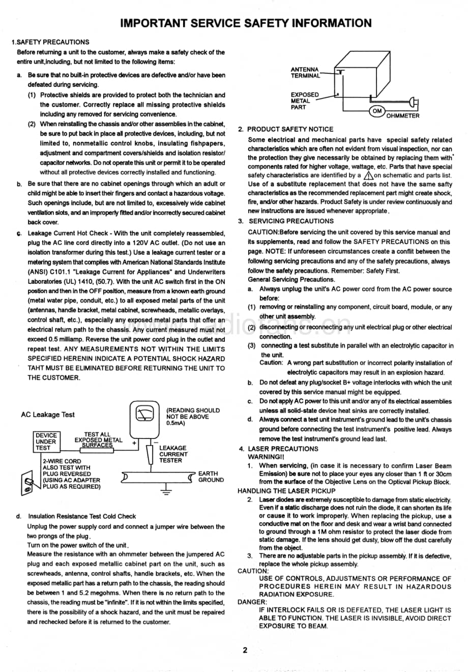 FisherSLIM1800ServiceManual 电路原理图.pdf_第2页