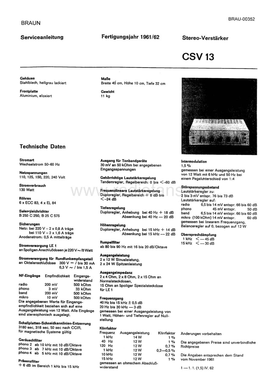 BraunCSV13ServiceManual2电路原理图.pdf_第1页