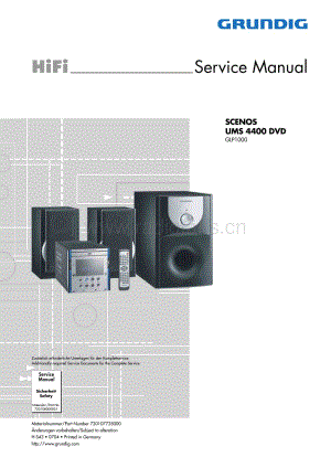 GrundigUMS4400DVD 维修电路图、原理图.pdf