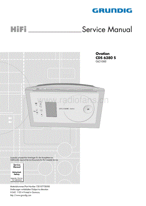 GrundigCDS6380S 维修电路图、原理图.pdf