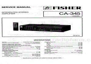 FisherCA345ServiceManual 电路原理图.pdf