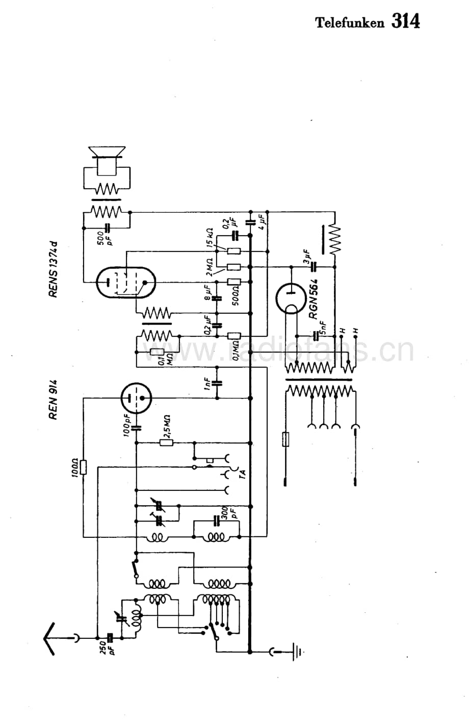 Telefunken314维修电路图、原理图.pdf_第1页