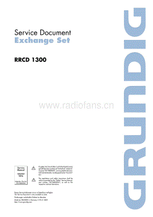GrundigRRCD1300 维修电路图、原理图.pdf