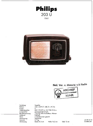 Philips_203U 维修电路图 原理图.pdf