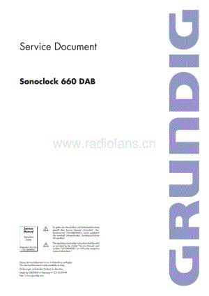 GrundigSonoclock660DAB 维修电路图、原理图.pdf