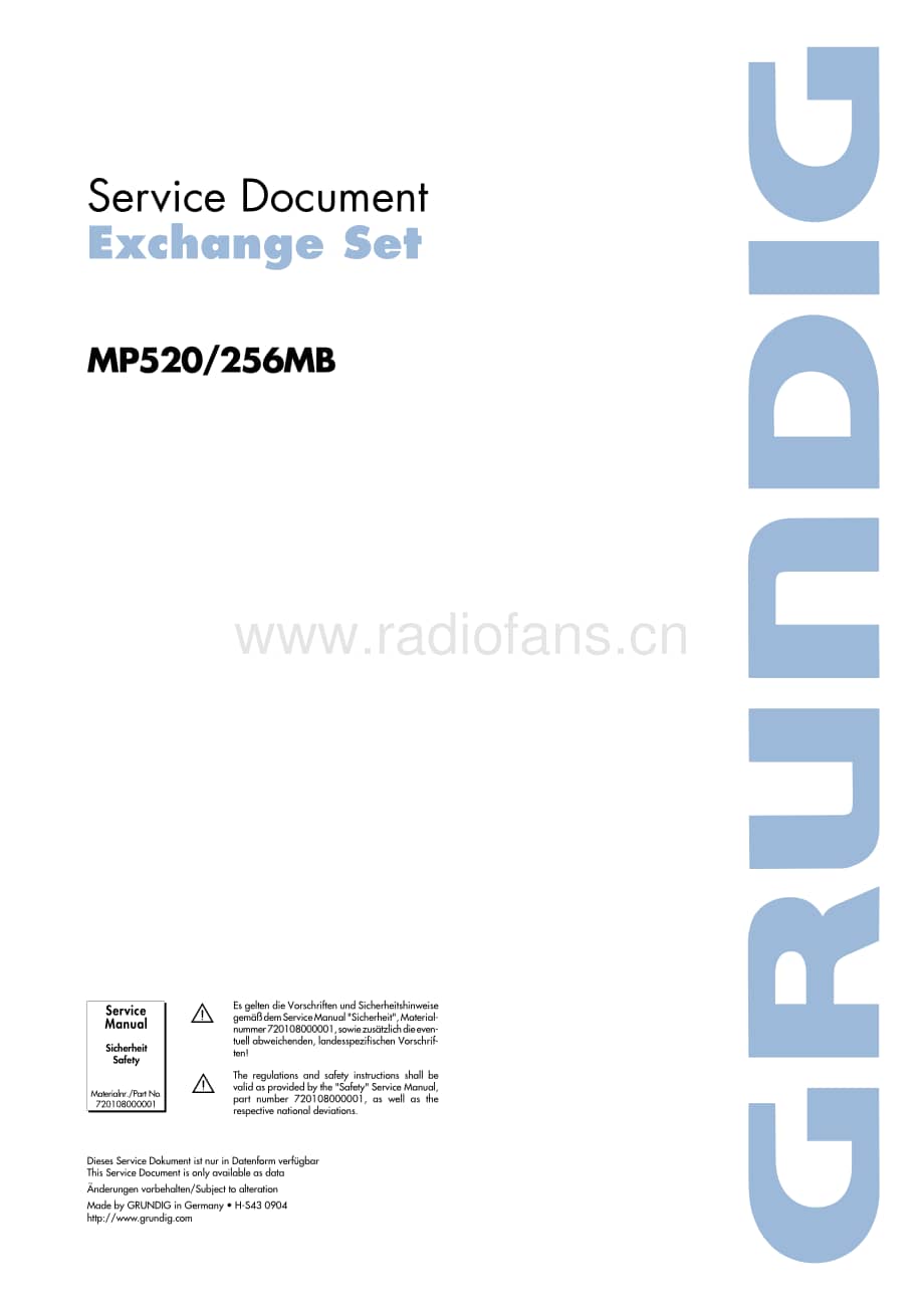 GrundigMP520 维修电路图、原理图.pdf_第1页