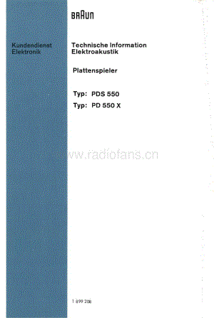 BraunPDS550ServiceManual电路原理图.pdf