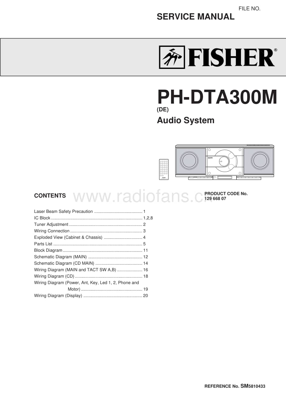 FisherPHDTA300MServiceManual 电路原理图.pdf_第1页