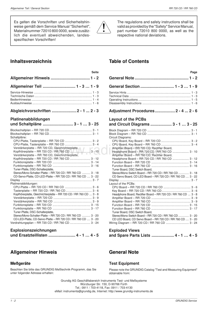 GrundigRR720CD 维修电路图、原理图.pdf_第2页