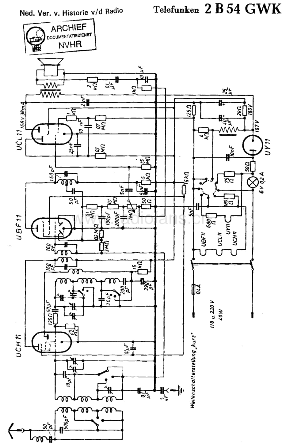Telefunken_2B54GWK 维修电路图 原理图.pdf_第1页