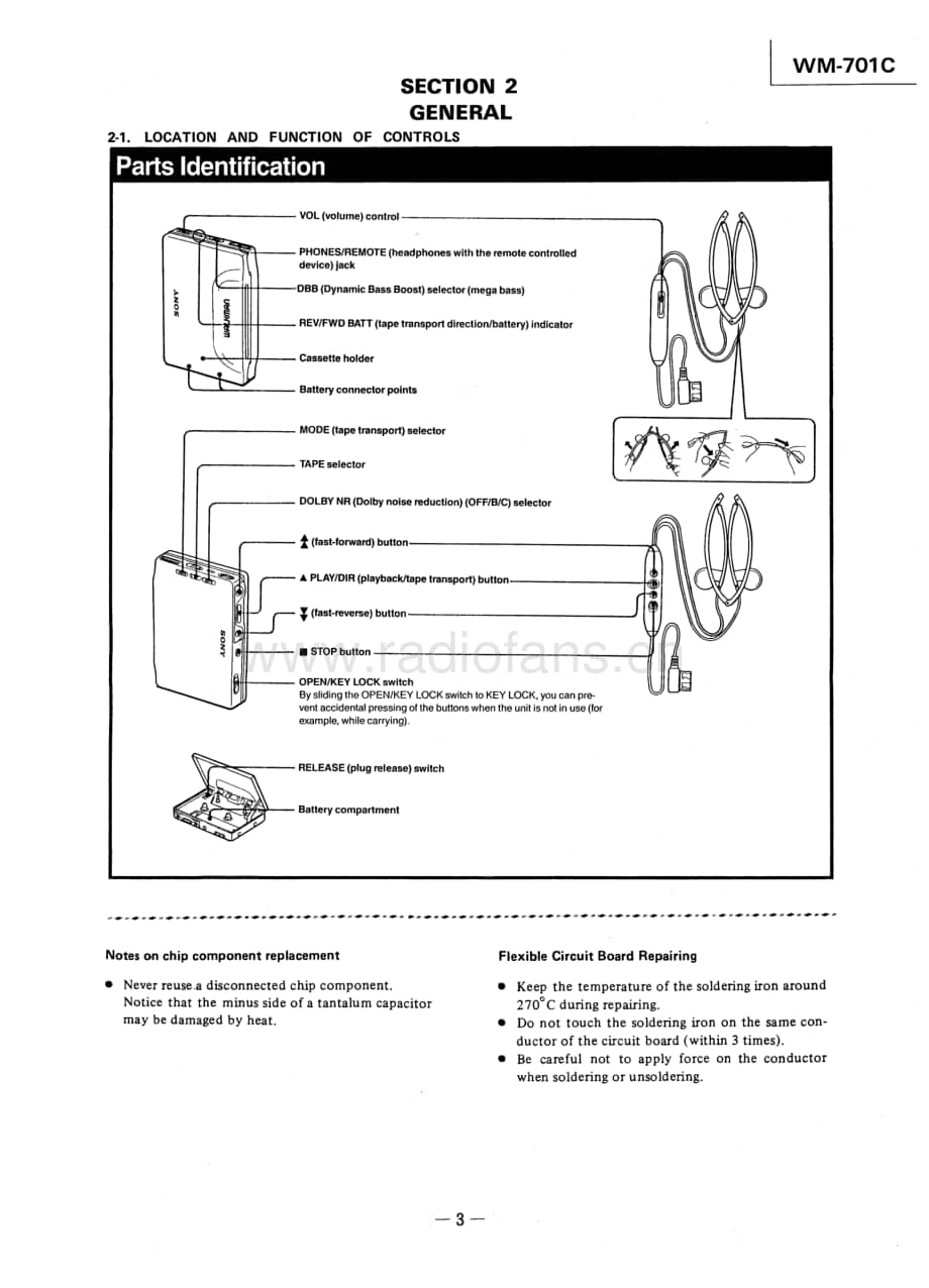 SONYWM-701C电路图 维修原理图.pdf_第3页
