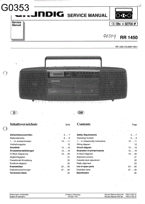 GrundigRR1450 维修电路图、原理图.pdf