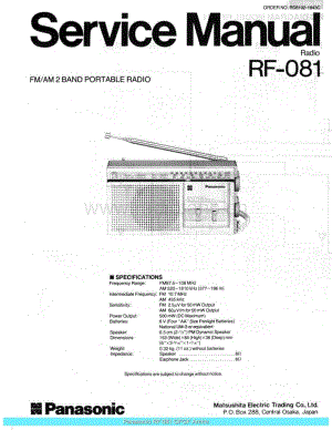 Panasonic_RF-081_sch 电路图 维修原理图.pdf