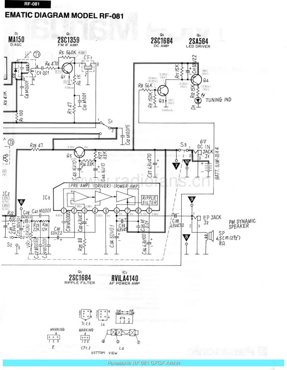 Panasonic_RF-081_sch 电路图 维修原理图.pdf_第3页