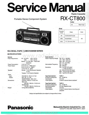 Panasonic_RX-CT800_sch 电路图 维修原理图.pdf