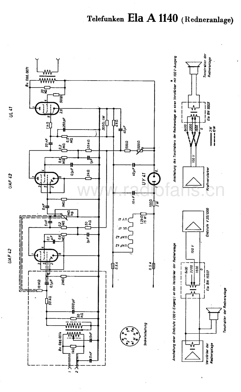 TelefunkenElaA1140维修电路图、原理图.pdf_第1页