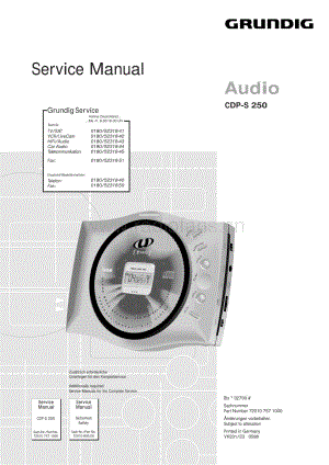 GrundigCDPS250 维修电路图、原理图.pdf