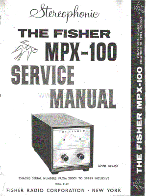 FisherMPX100ServiceManual2电路原理图 维修电路图 原理图.pdf
