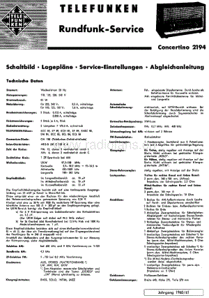 Telefunken_2194 维修电路图 原理图.pdf
