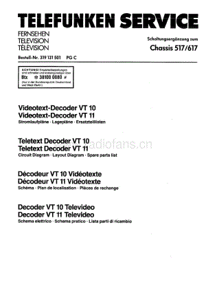 Telefunken617维修电路图、原理图.pdf