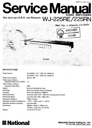 Panasonic_WJ-225 电路图 维修原理图.pdf