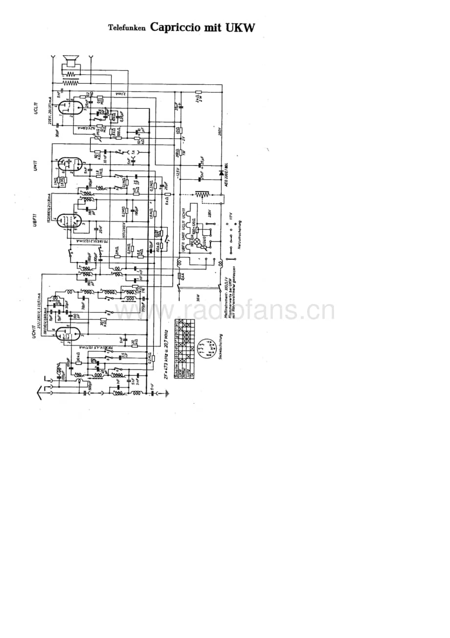 TelefunkenCapriccioMitUKW维修电路图、原理图.pdf_第1页