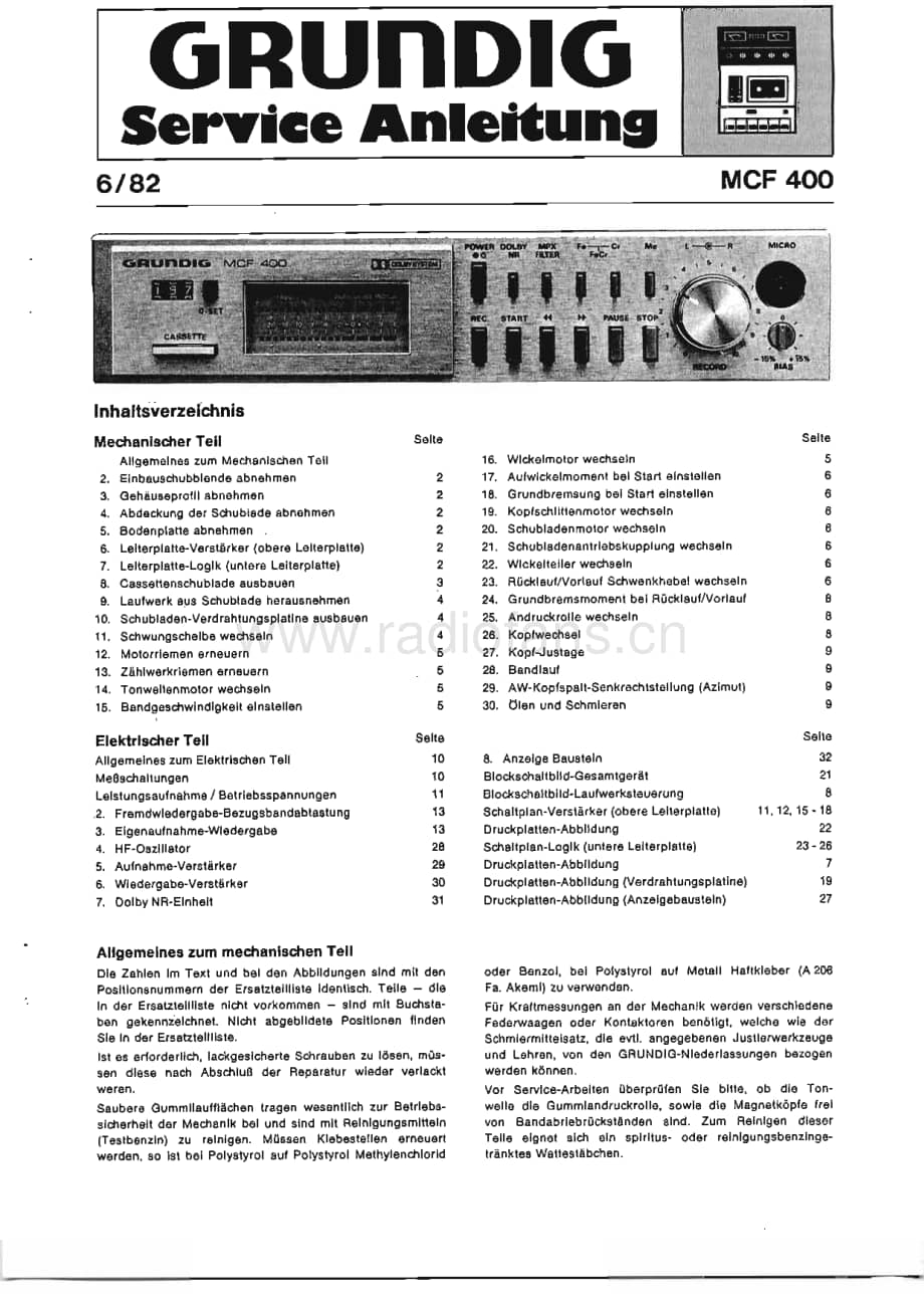 GrundigMCF400 维修电路图、原理图.pdf_第1页