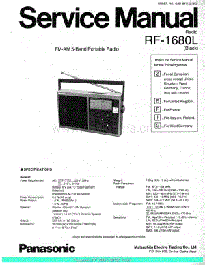 Panasonic_RF-1680L_sch 电路图 维修原理图.pdf
