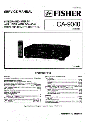 FisherCA9040ServiceManual 电路原理图.pdf
