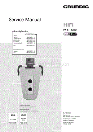 GrundigMV4PA5TURNITServiceManual(1) 维修电路图、原理图.pdf