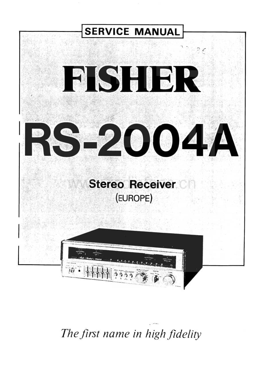 FisherRS2004AServiceManual 电路原理图.pdf_第1页