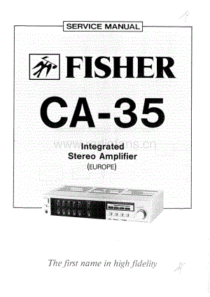 FisherCA35ServiceManual 电路原理图.pdf