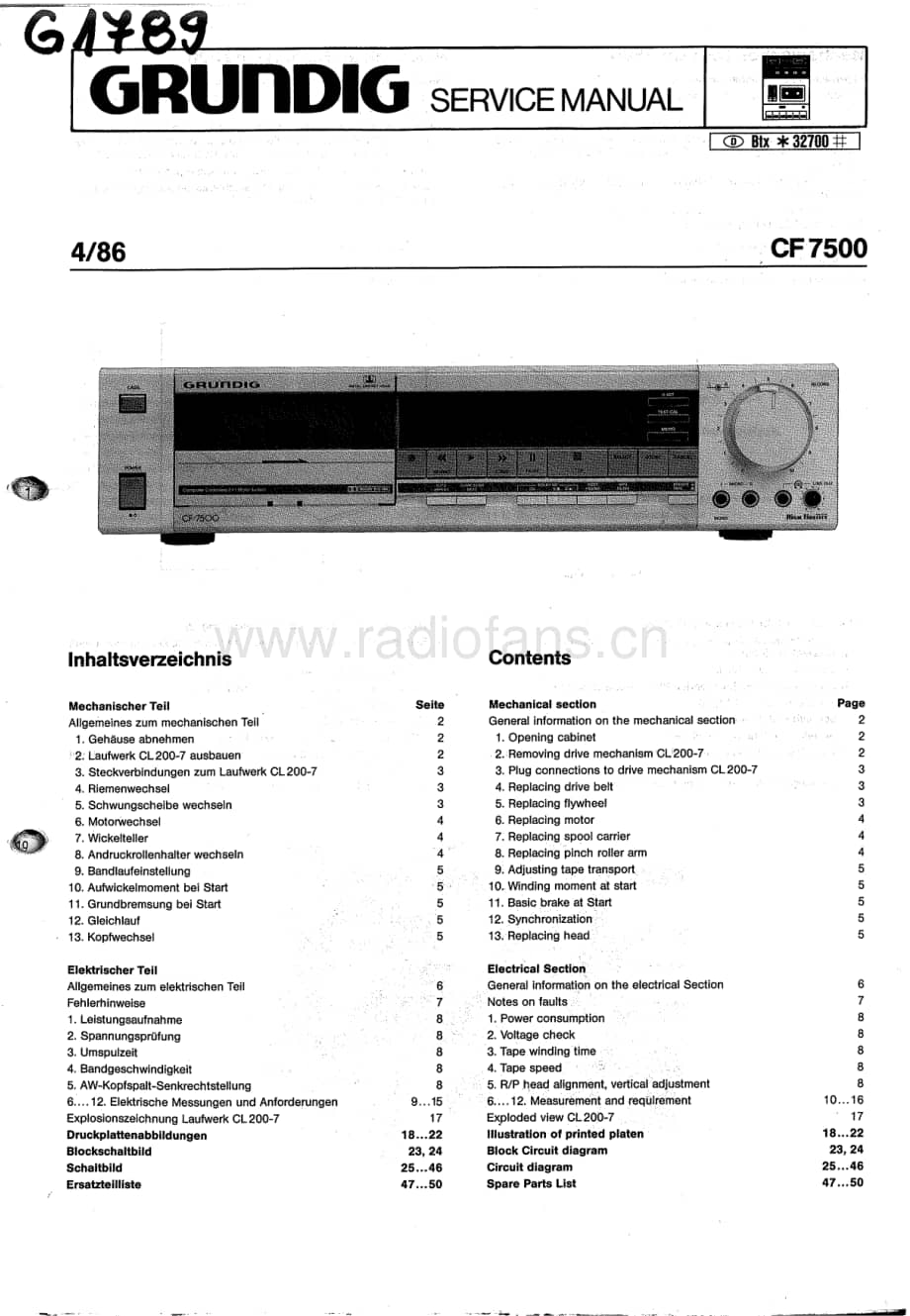 GrundigCF7500 维修电路图、原理图.pdf_第1页