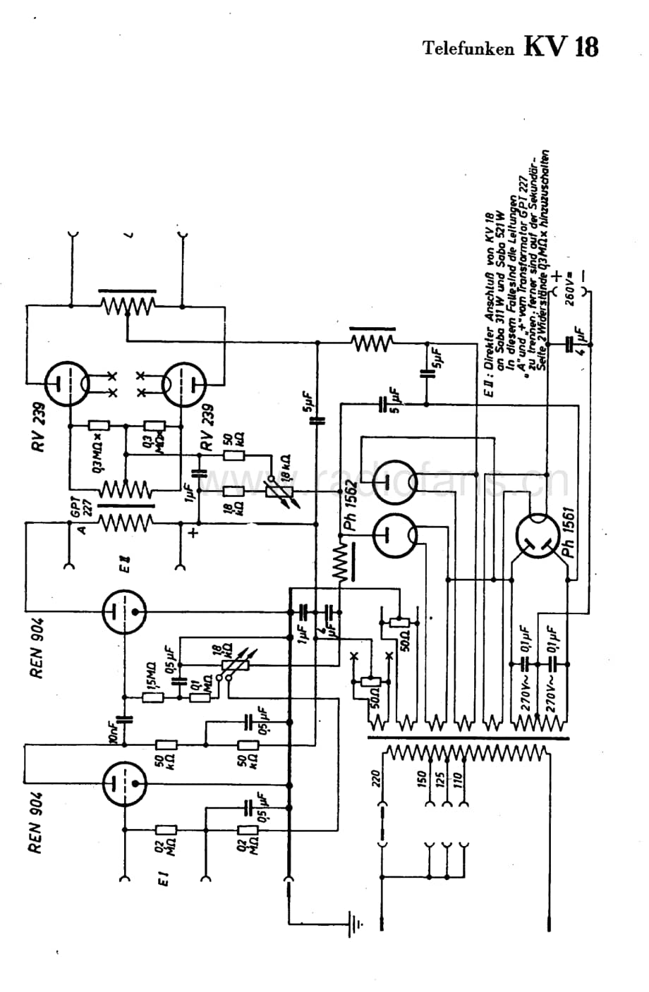 TelefunkenKV18维修电路图、原理图.pdf_第1页