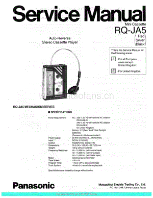 Panasonic_RQ-JA5_sch 电路图 维修原理图.pdf