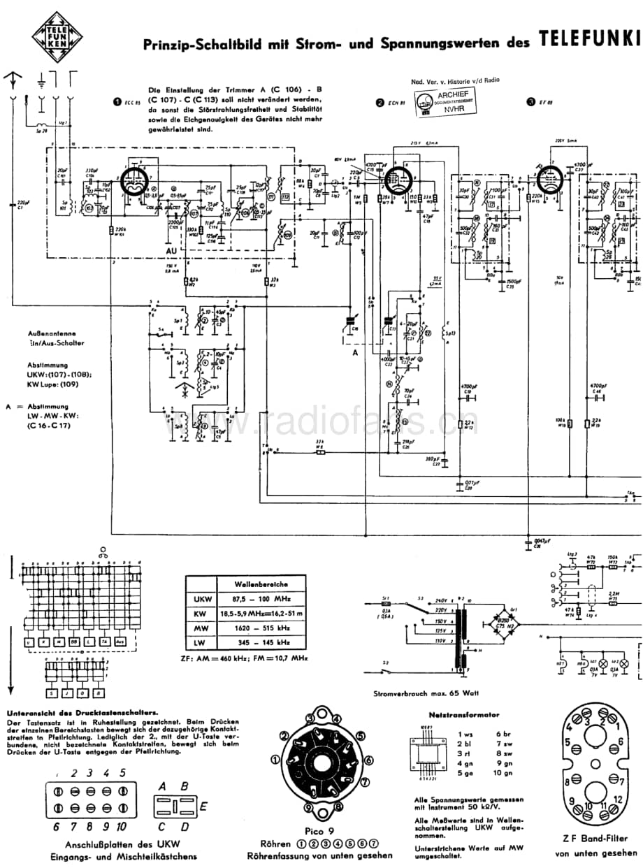 Telefunken_Concertino8 维修电路图 原理图.pdf_第1页